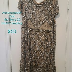 Adriana Papell Beaded cocktail dress